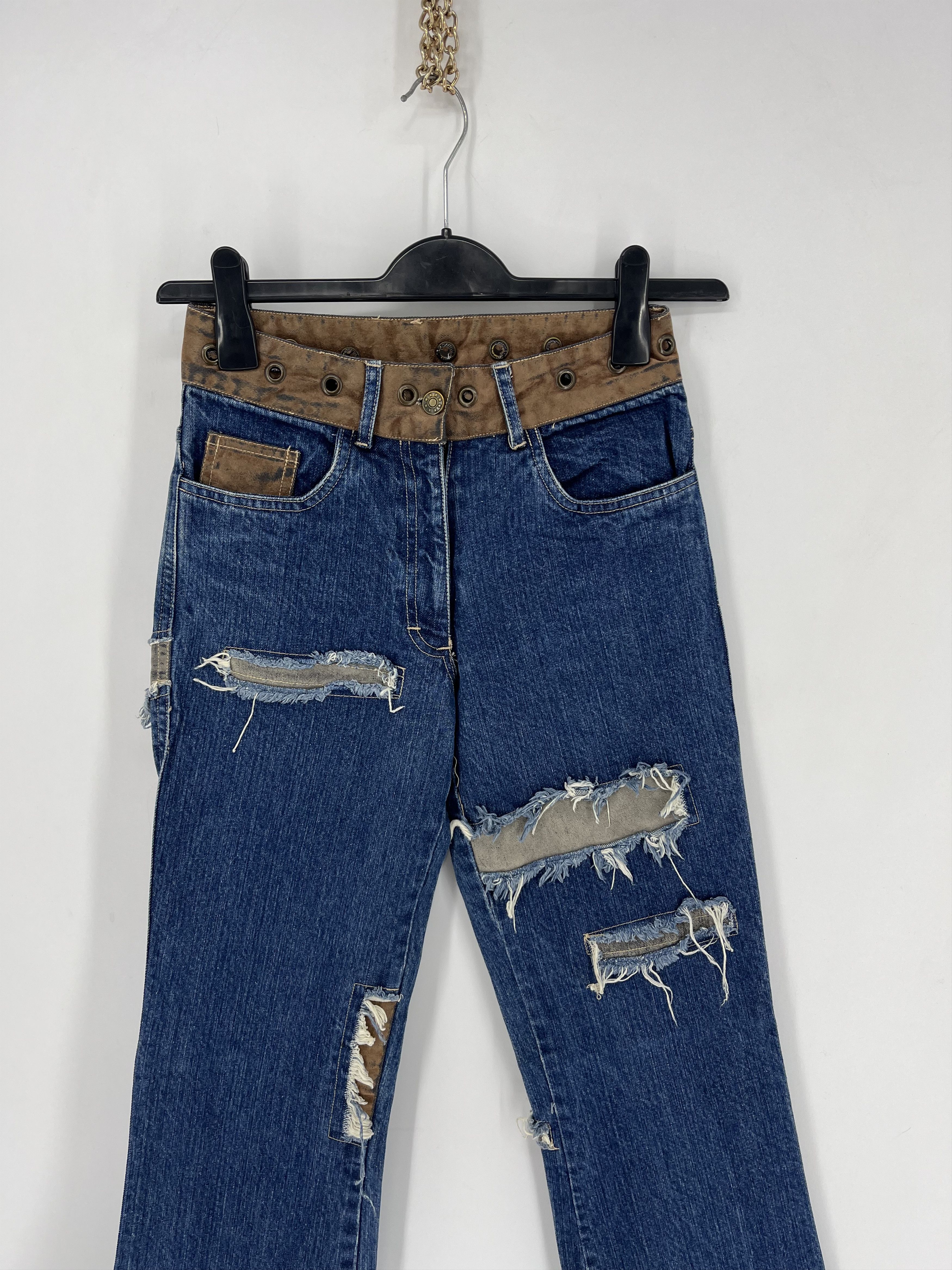 Other Vintage Custom Japanese Oririn Light Wash Style Flare Jeans Size 24" / US 00 / IT 34 - 2 Thumbnail