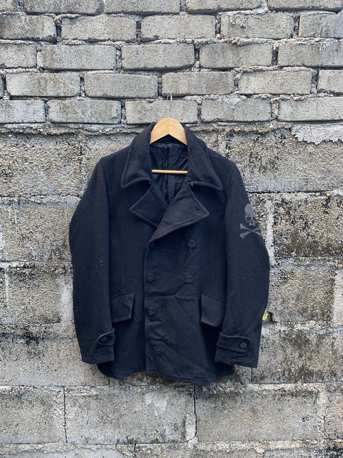 image of If Six Was Nine x Roen Vintage Roen X Semantic Design Wool Coat in Black, Men's (Size Medium)