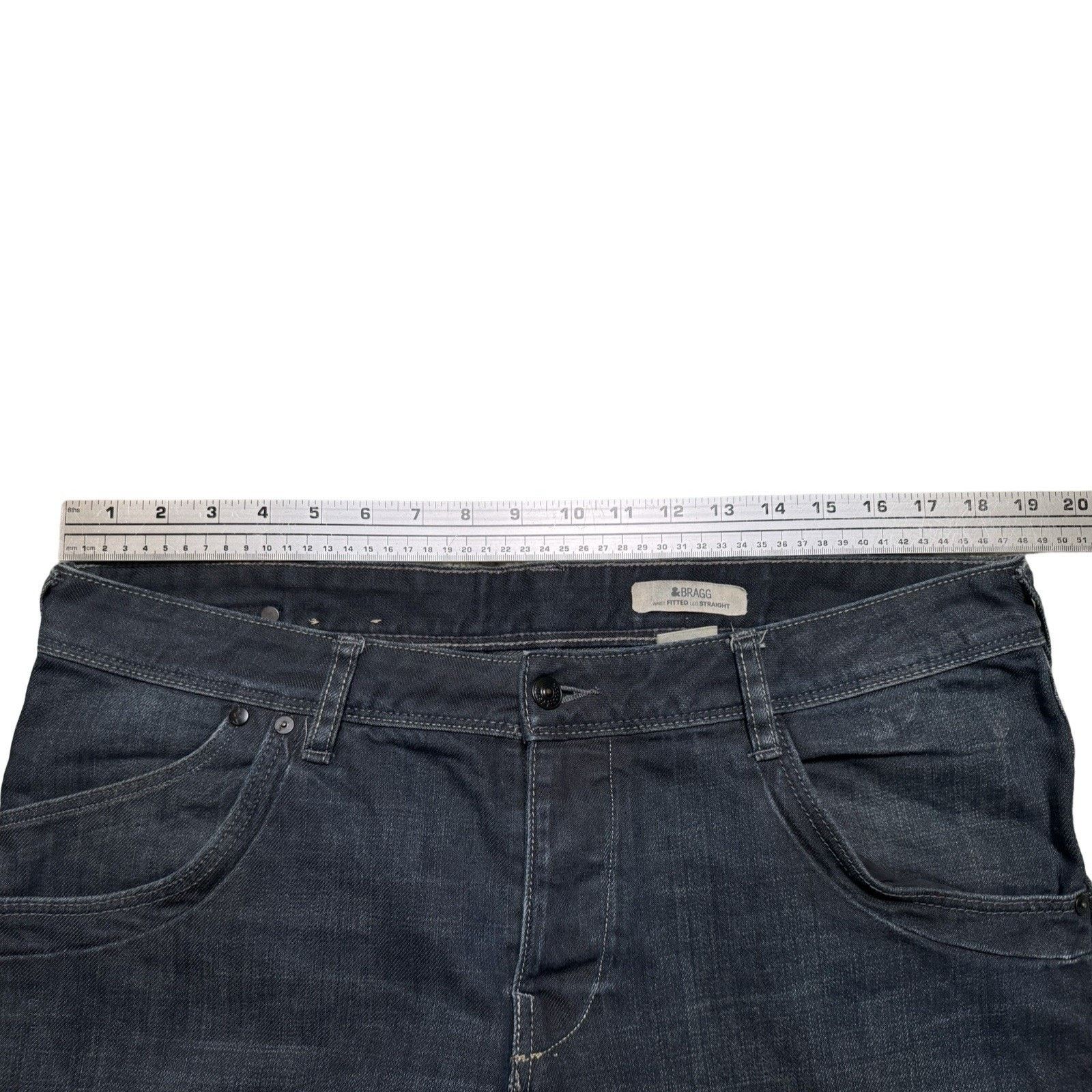 H&M H&M Bragg Dark Wash Flap Pocket Jeans Straight Fit 36 X 34 Size US 36 / EU 52 - 5 Thumbnail