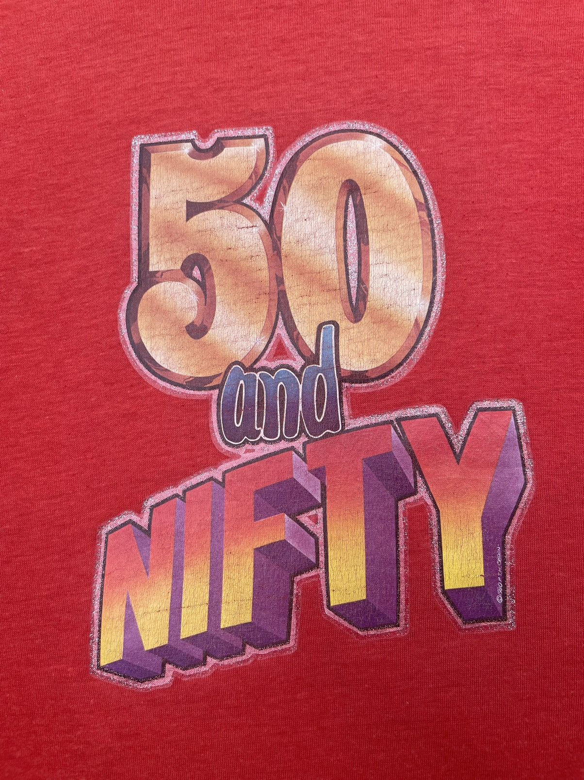 Hanes × Vintage Vintage Fifty & Nifty Tshirt Size US M / EU 48-50 / 2 - 13 Thumbnail