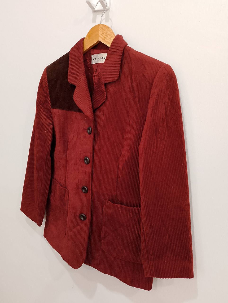 14th Addiction PO ROOK Japan Colour Block Corduroy Button Up Blazer Jacket Size S / US 4 / IT 40 - 3 Thumbnail