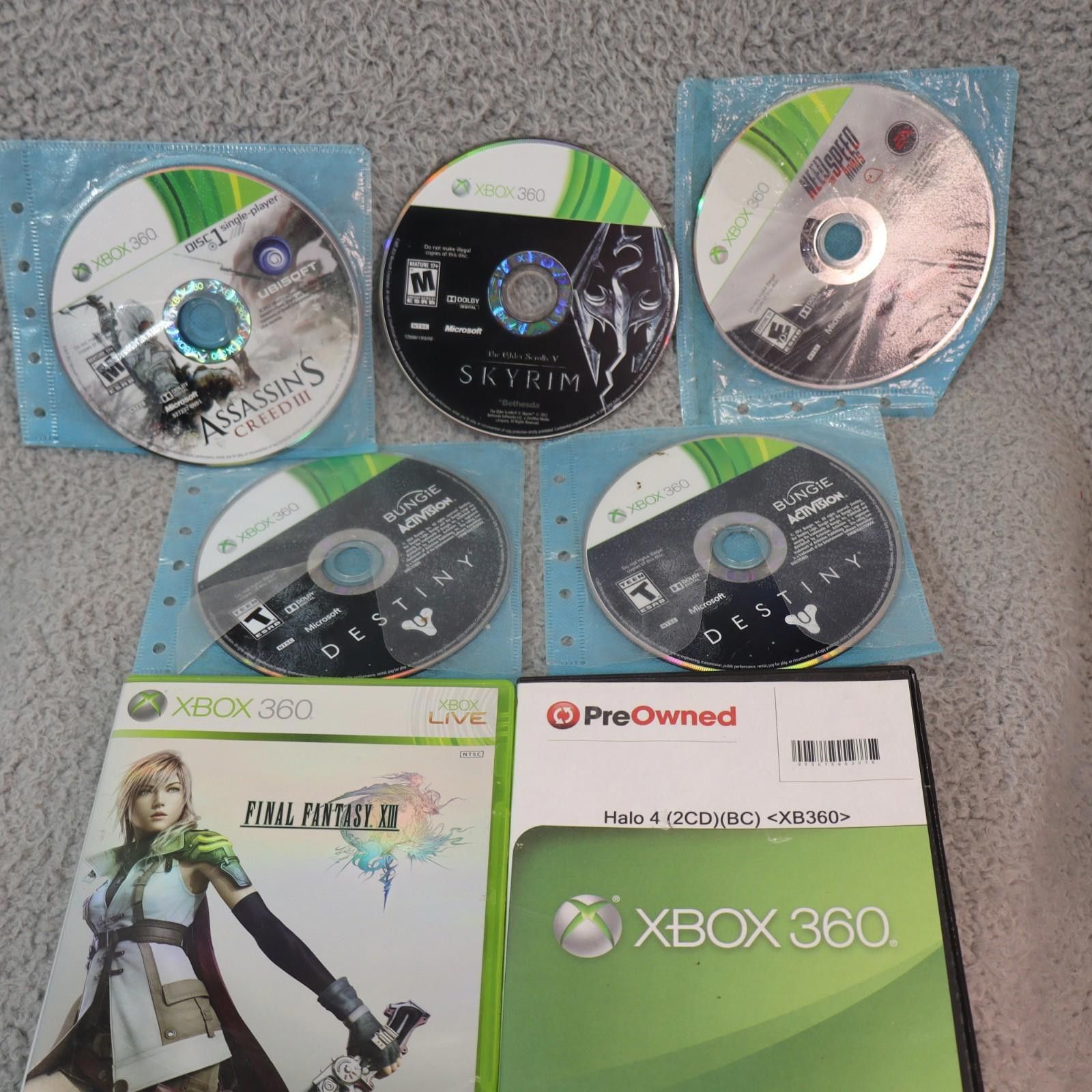 Other Microsoft Xbox 360 Bundle games, FF13 Halo 4, Halo 3, NFS + Size ONE SIZE - 1 Thumbnail