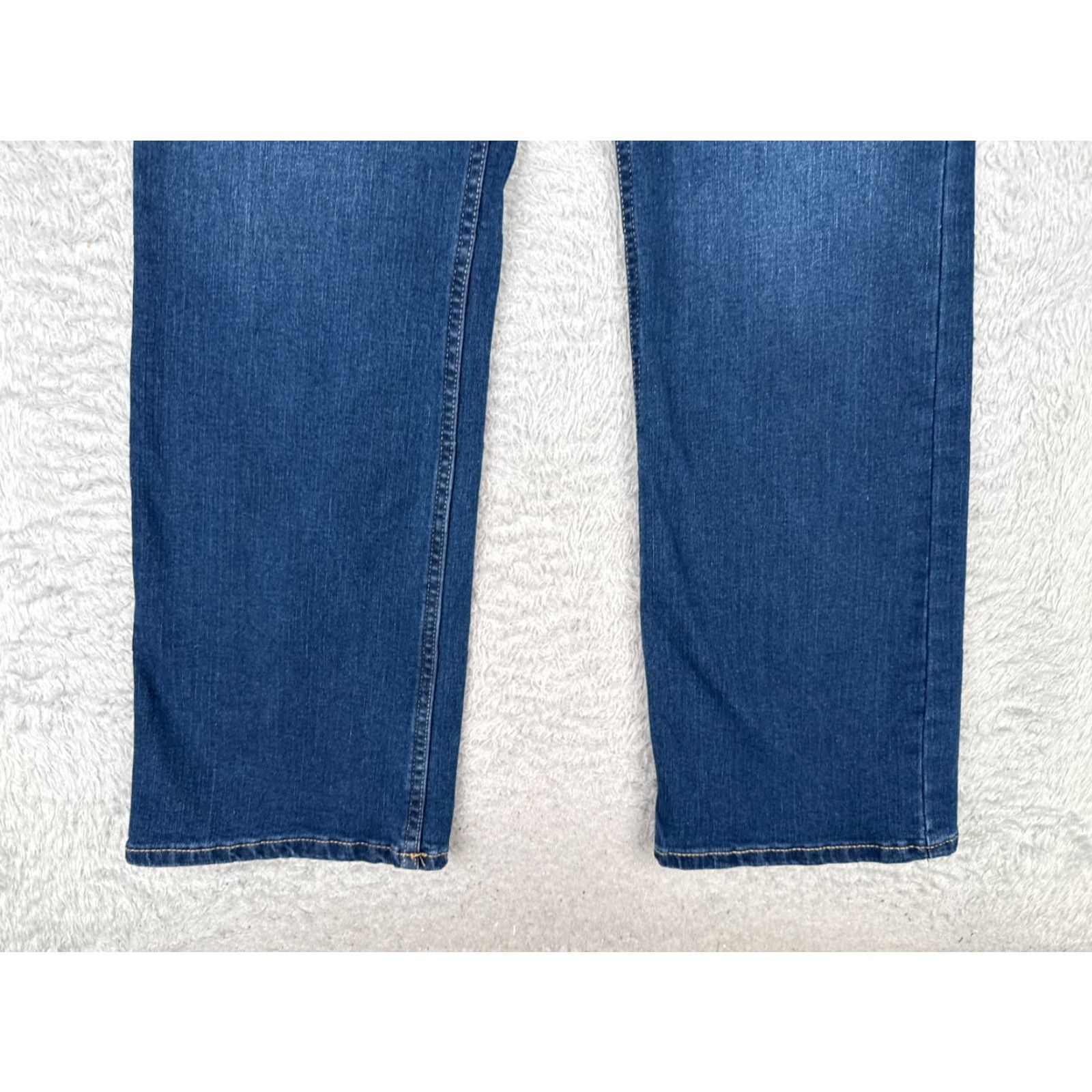 Calvin Klein Calvin Klein Jeans Womens Jeans 30x29 Blue High Rise Bootcut 30 29 Denim Button Fly Stretch Pockets Logo Embroidered Size 34" / US 12 / IT 48 - 2 Thumbnail