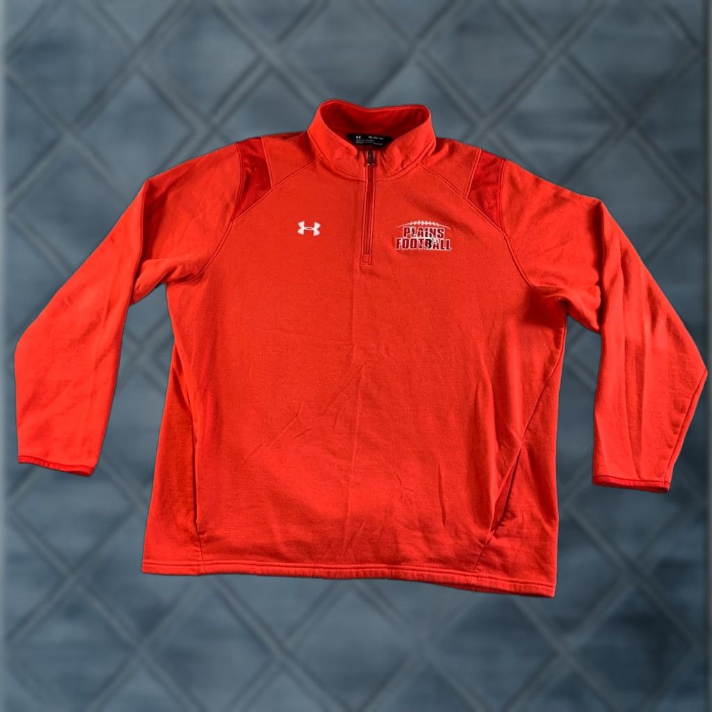 Under Armour Under Armour Sweater Mens 2XL Red ColdGear Zip Pullover Sweatshirt Football Size US XXL / EU 58 / 5 - 1 Thumbnail