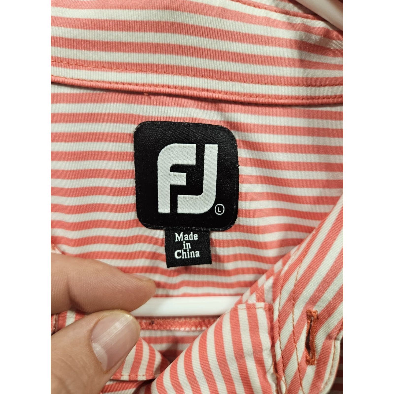Footjoy FootJoy Polo Shirt Multicolor Striped Short Sleeve Athletic Fit Men LARGe Size US L / EU 52-54 / 3 - 4 Thumbnail