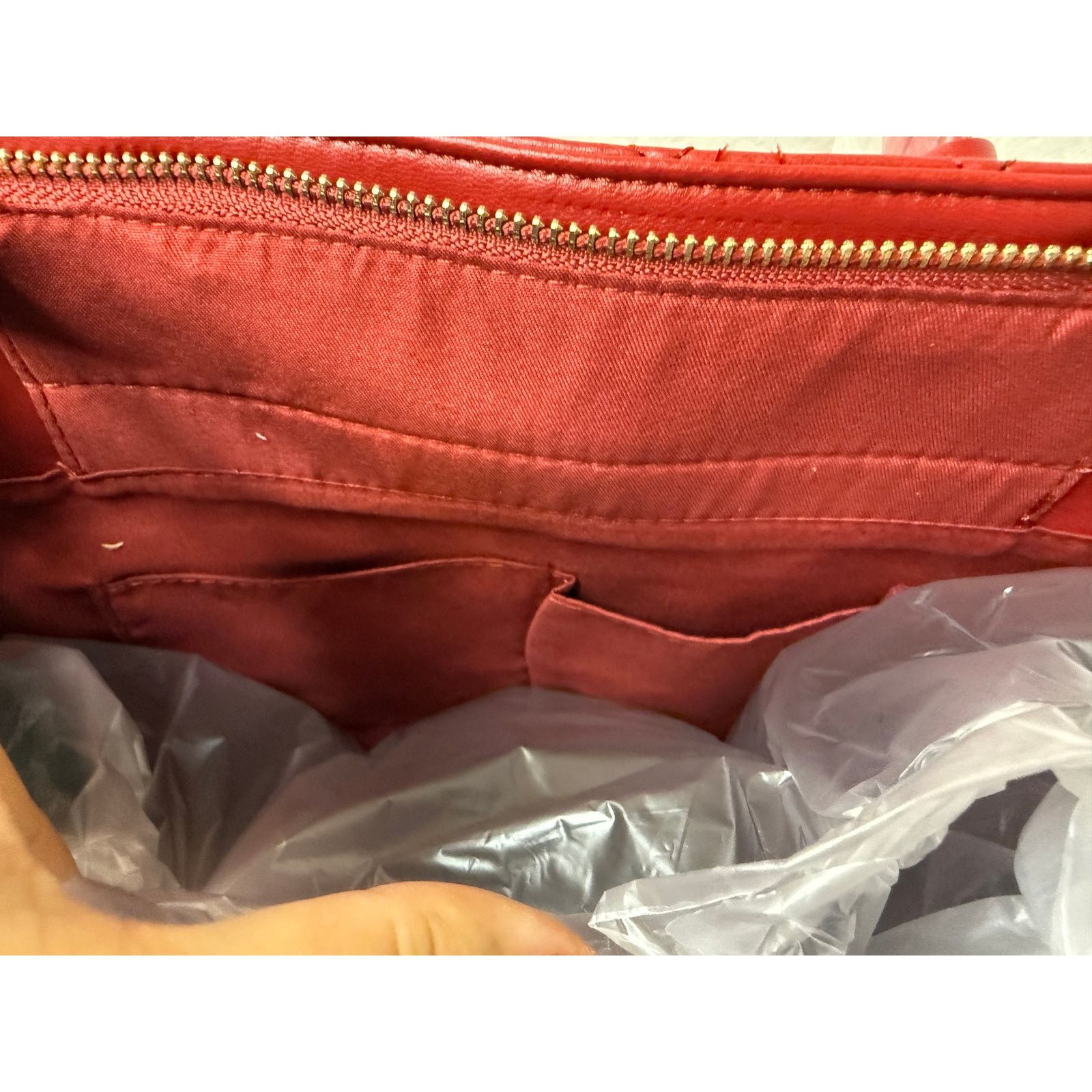 Badgley Mischka BADGLEY MISCHKA Brick RED Diamond Quilted Tote w/ Front Lock Size ONE SIZE - 7 Thumbnail