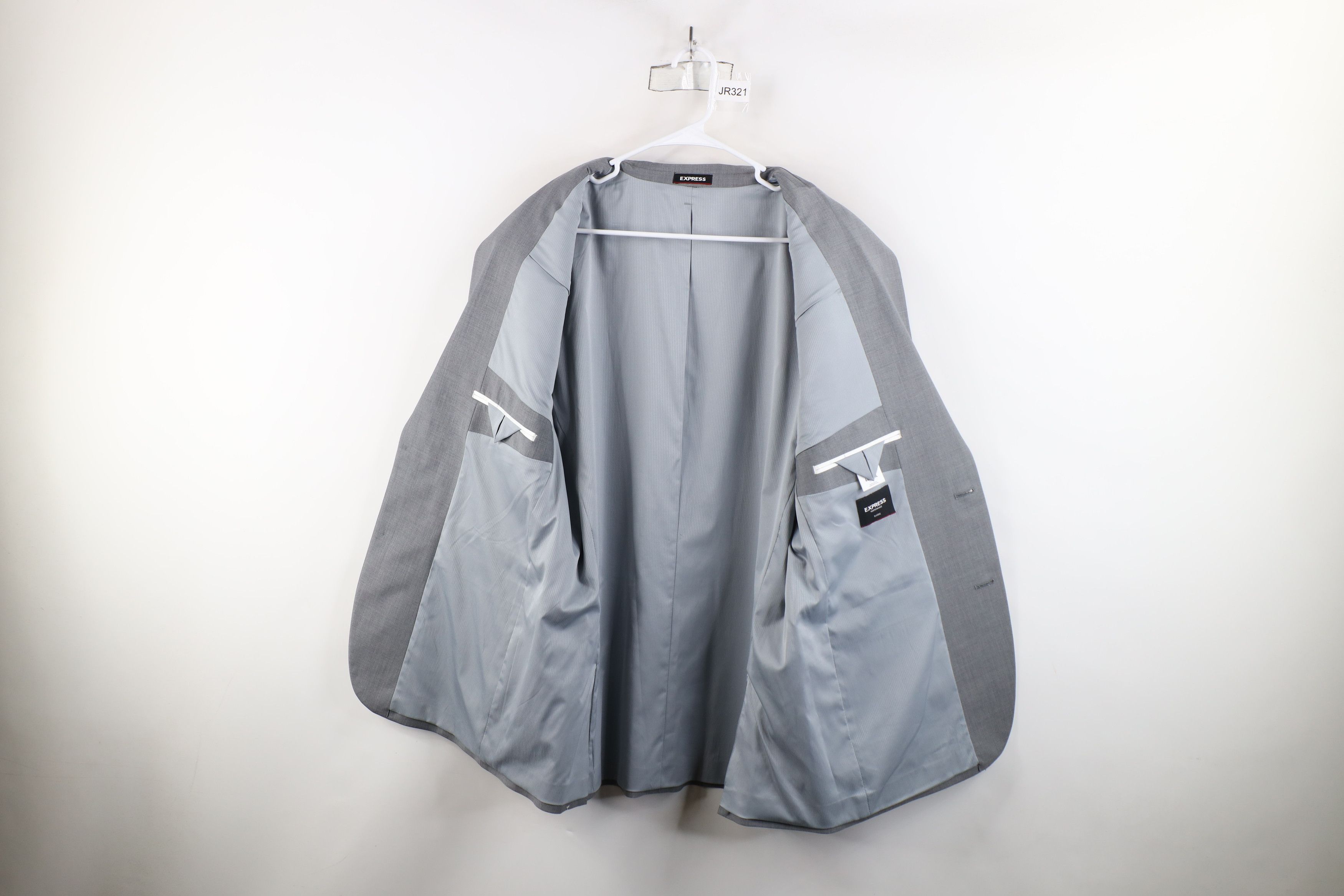 Express × Vintage Express Fit Performance Stretch Chambray Blazer Suit Jacket Size US XXL / EU 58 / 5 - 9 Thumbnail