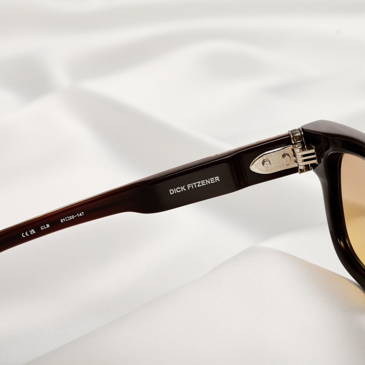 Chrome Hearts CHROME HEARTS DICK FITZENER CLASSIC BROWN SUNGLASSES Size ONE SIZE - 5 Thumbnail