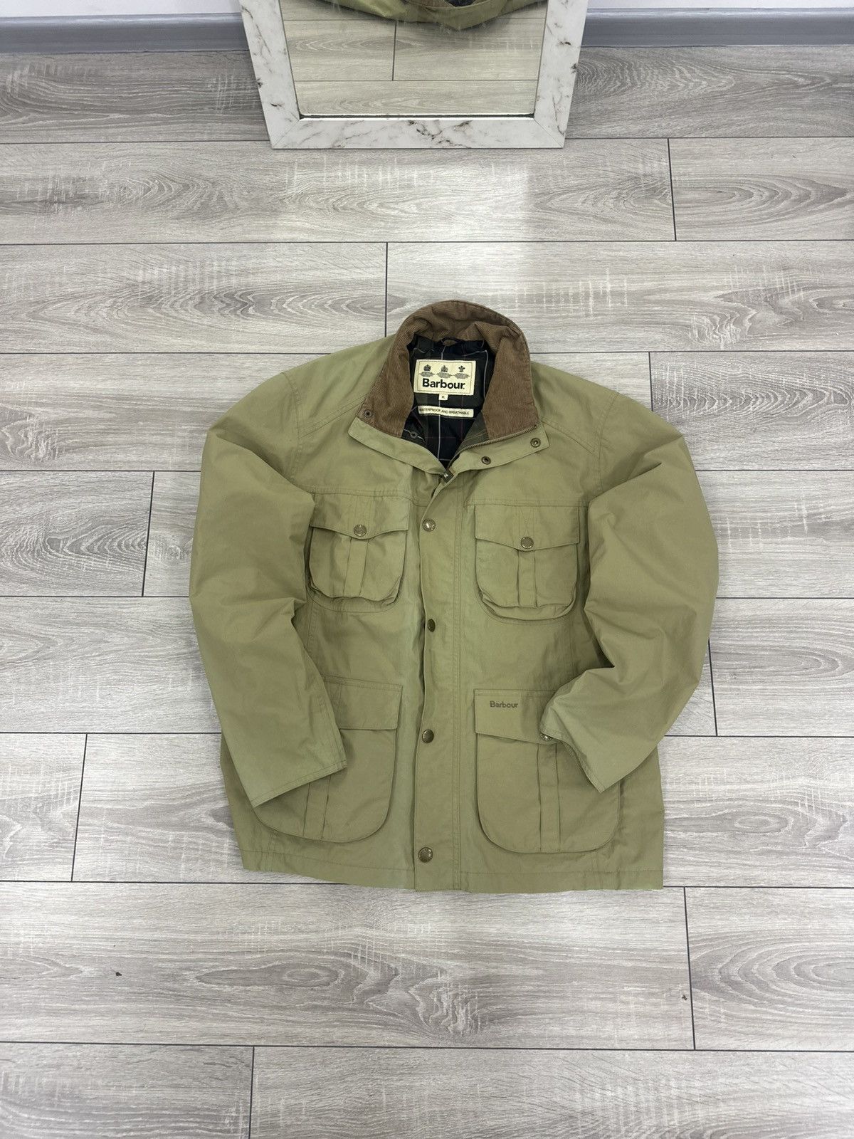 Barbour Barbour Nylon Waterproof Jacket Size US XL / EU 56 / 4 - 2 Thumbnail