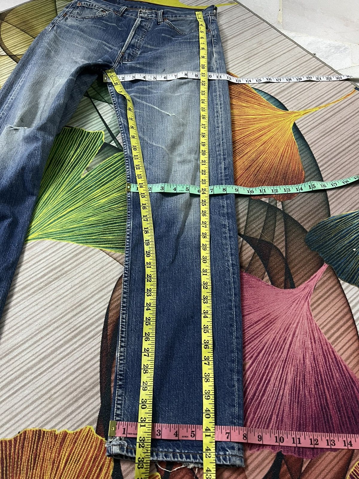 If Six Was Nine × Levi's Vintage Levis 501 Distressed Jeans Very Nice Size US 30 / EU 46 - 13 Thumbnail