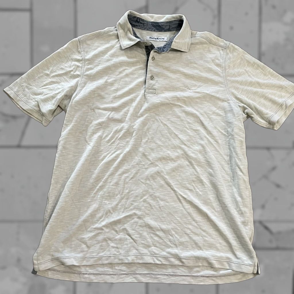 Tommy Bahama Tommy Bahama Polo Shirt Mens Size M Beige Size US M / EU 48-50 / 2 - 1 Thumbnail