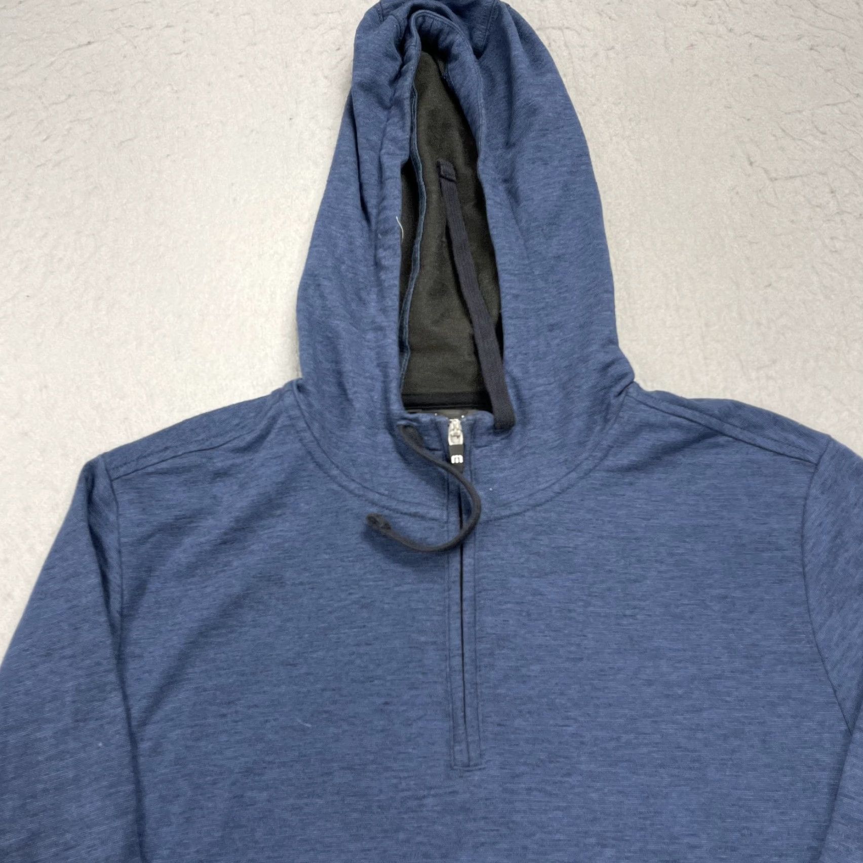 TravisMathew Travis Mathew Hoodie Mens M Full Zip Sports Golf Hooded Blue Cotton Polyester Shirt Size US M / EU 48-50 / 2 - 2 Thumbnail