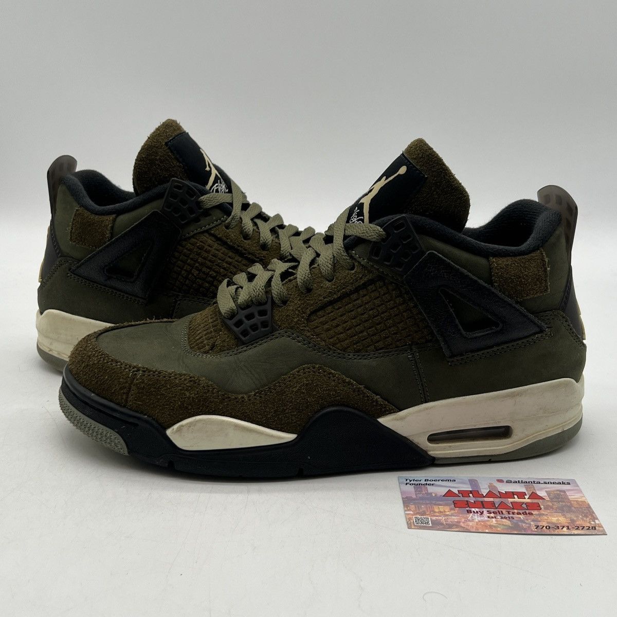 Jordan Brand Air Jordan 4 Craft Olive Size US 9 / EU 42 - 1 Thumbnail