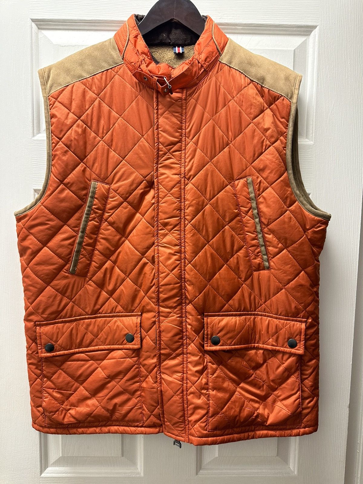 Tommy Hilfiger Tommy Hilfiger Button Zip Nylon Quilted Vest Outerwear Size US XL / EU 56 / 4 - 11 Thumbnail