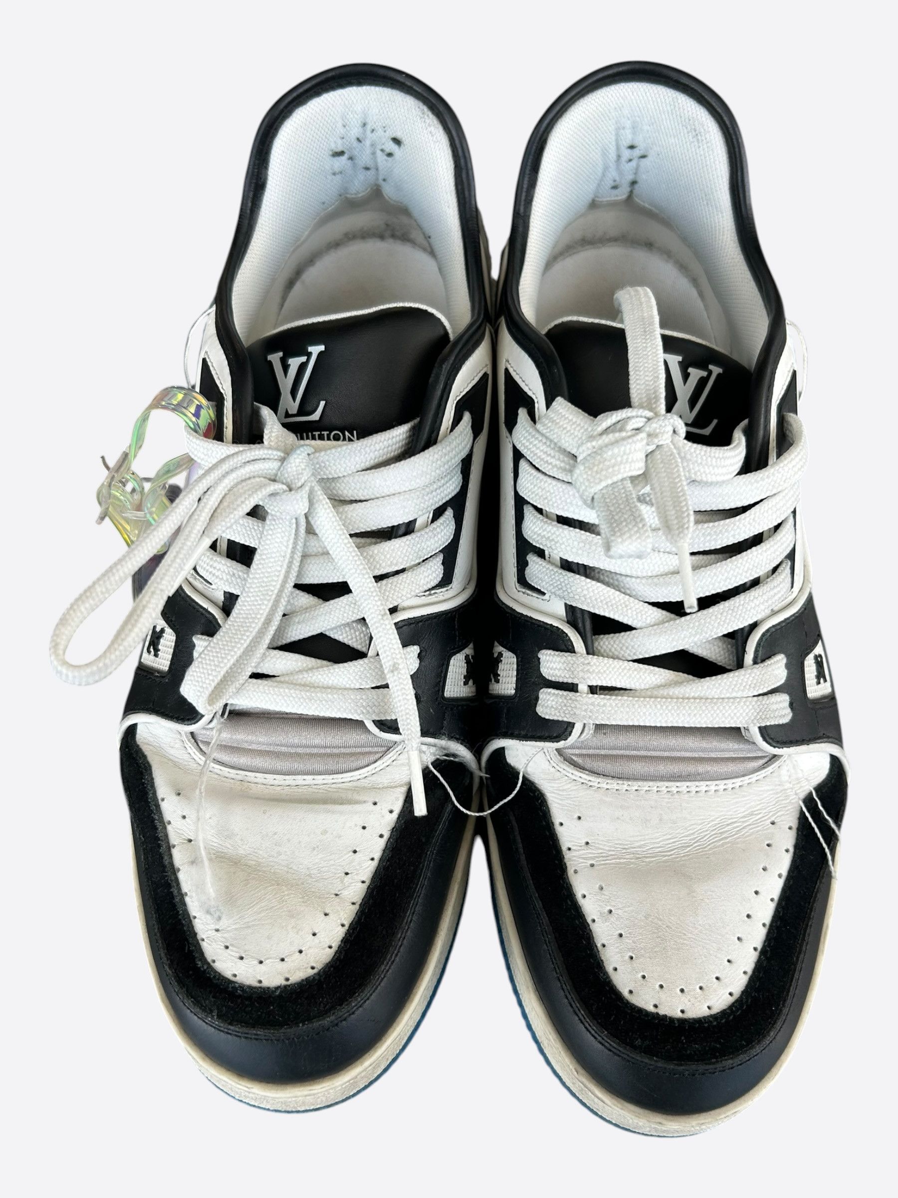 Louis Vuitton Louis Vuitton Black & White Prism Trainers Size US 8 / EU 41 - 2 Thumbnail