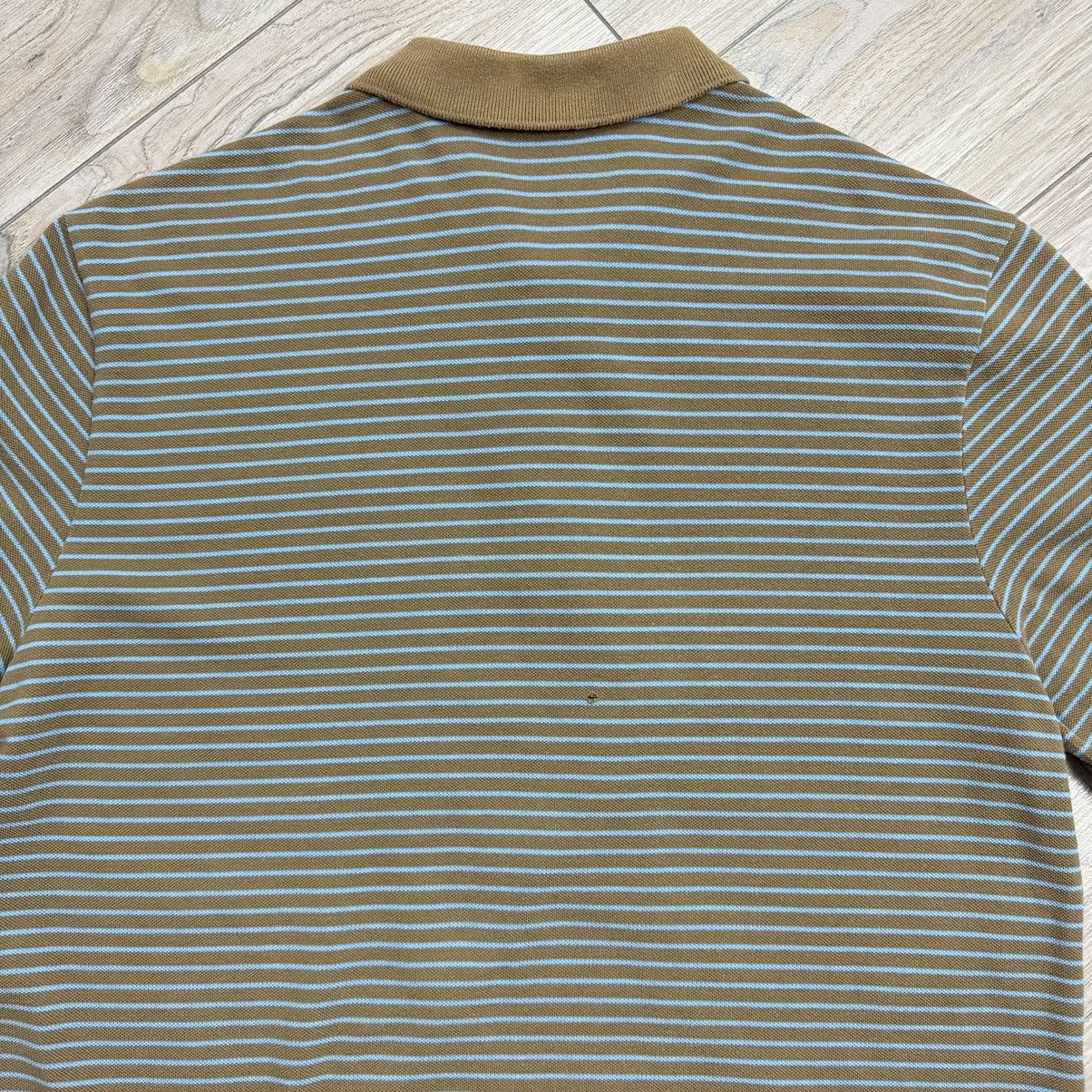 Other Vintage Lacoste Brown/Baby Blue Striped Polo T-Shirt Size US M / EU 48-50 / 2 - 14 Thumbnail