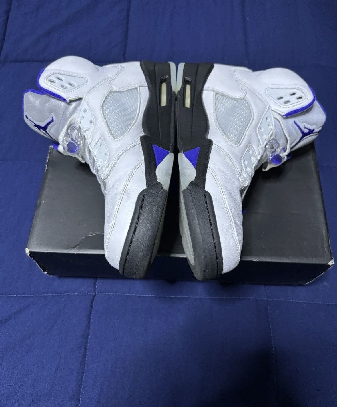 Jordan Brand Jordan 5 Retro Concord 2022 Size 9.5 Size US 9.5 / EU 42-43 - 4 Thumbnail