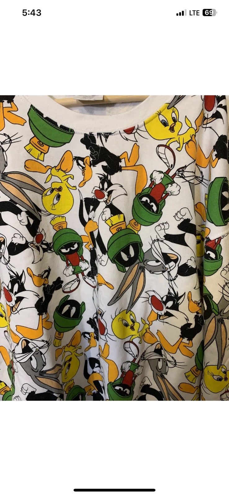 Other Looney Tunes womens XXL 19 junior sweatshirt all over print Size XXL / US 16-18 / IT 52-54 - 5 Thumbnail