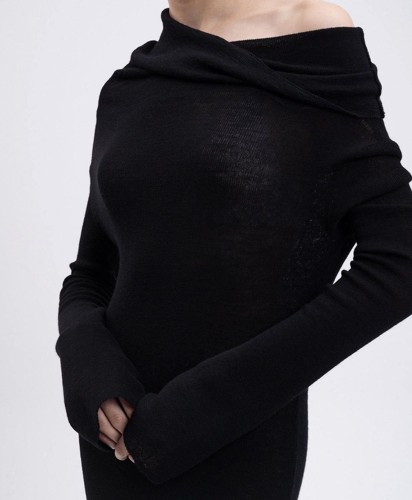 Ann Demeulemeester Ann Demeulemeester Barbro Wool Dress Size M / US 6-8 / IT 42-44 - 4 Thumbnail