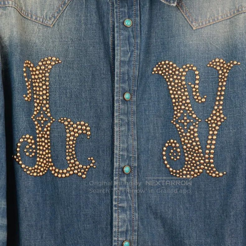 Louis Vuitton Louis Vuitton Studded Turquoise Shirt Size US M / EU 48-50 / 2 - 3 Thumbnail