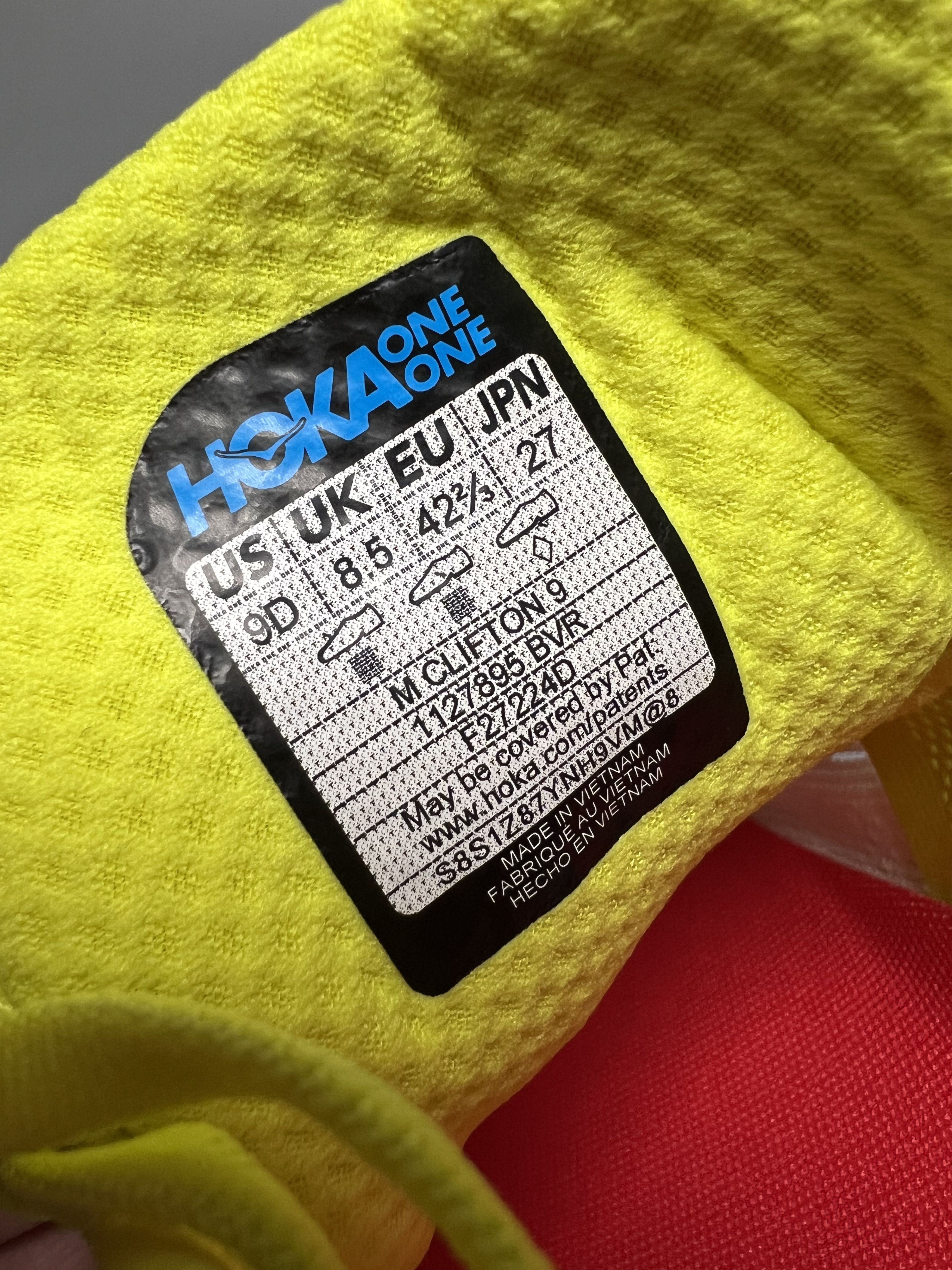 Hoka 9D Hoka One One Clifton 9 Running Shoes Walking Gym Size US 9 / EU 42 - 19 Thumbnail