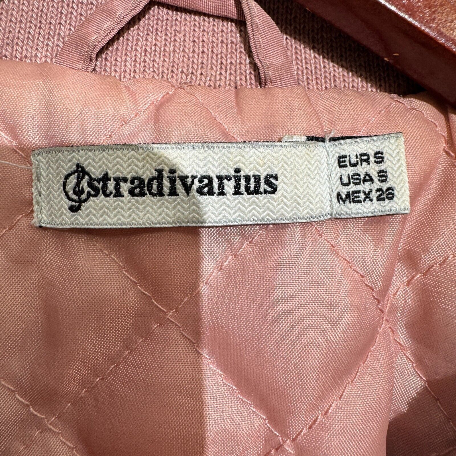 Vintage Vintage Unisex Pink Polyester Bomber Jacket Size S Washed Size US S / EU 44-46 / 1 - 4 Thumbnail