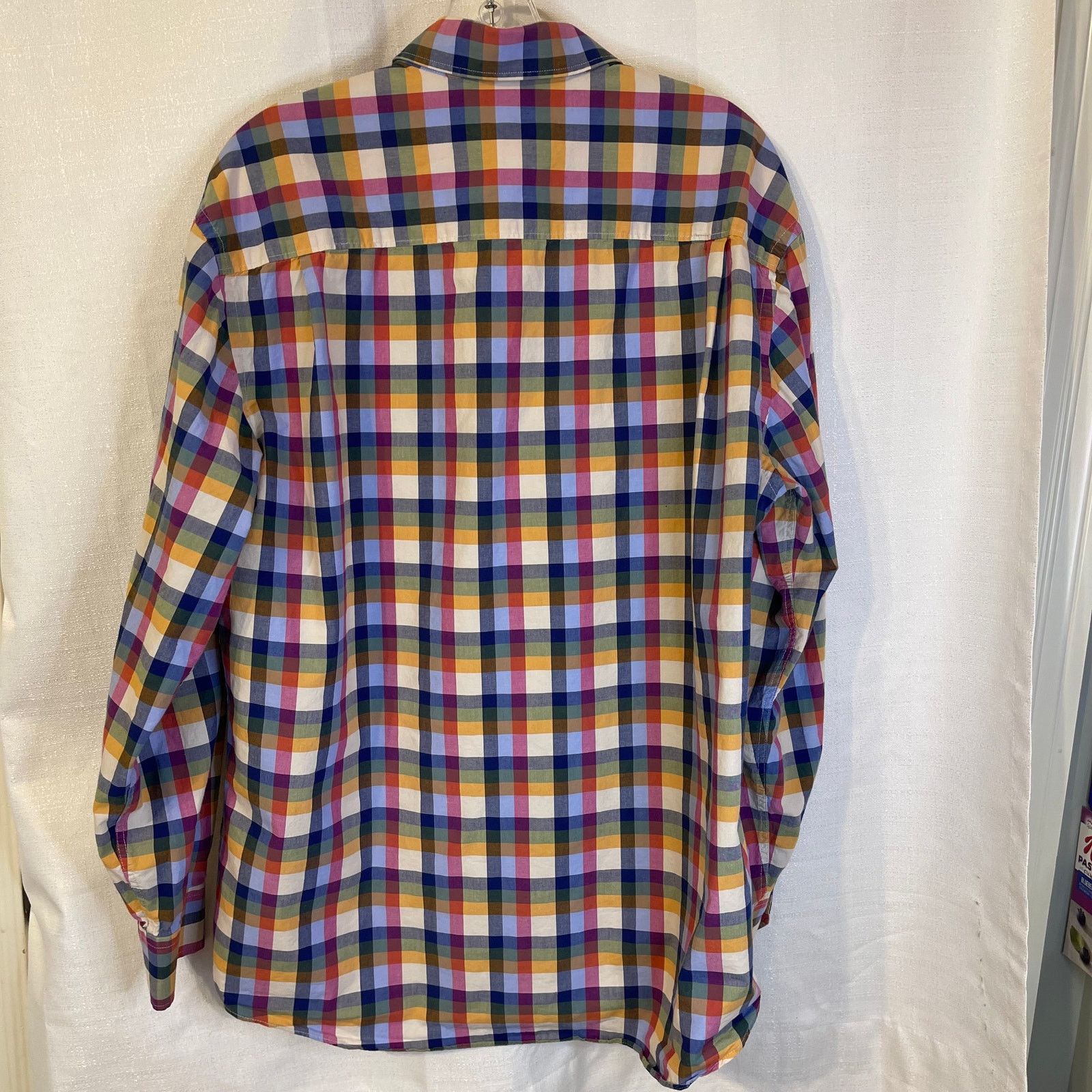 Alan Flusser Alan Flusser Men's Plaid Button Down Shirt, L Size US L / EU 52-54 / 3 - 4 Thumbnail