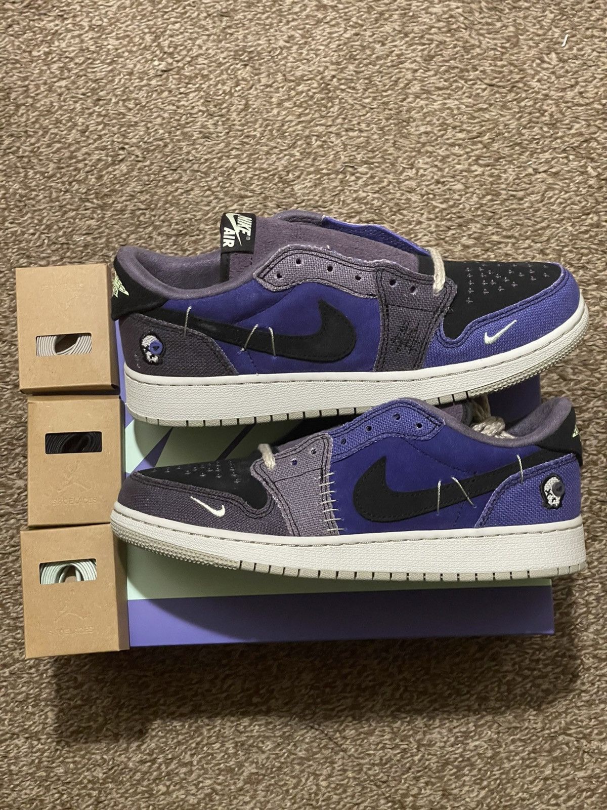Nike *New* ZW x Nike Air Jordan 1 Low Retro OG Voodoo Alternate Size US 7 / EU 40 - 1 Thumbnail