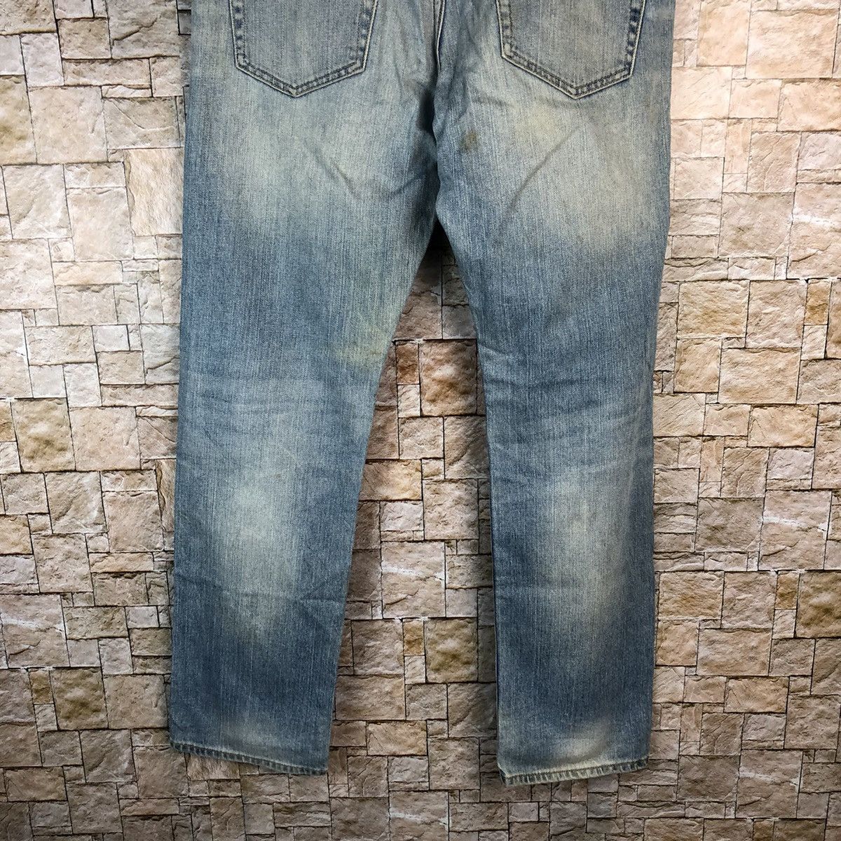 Uniqlo Uniqlo Boyfriend Blue Distressed Denim Pants #A998 Size US 32 / EU 48 - 18 Thumbnail