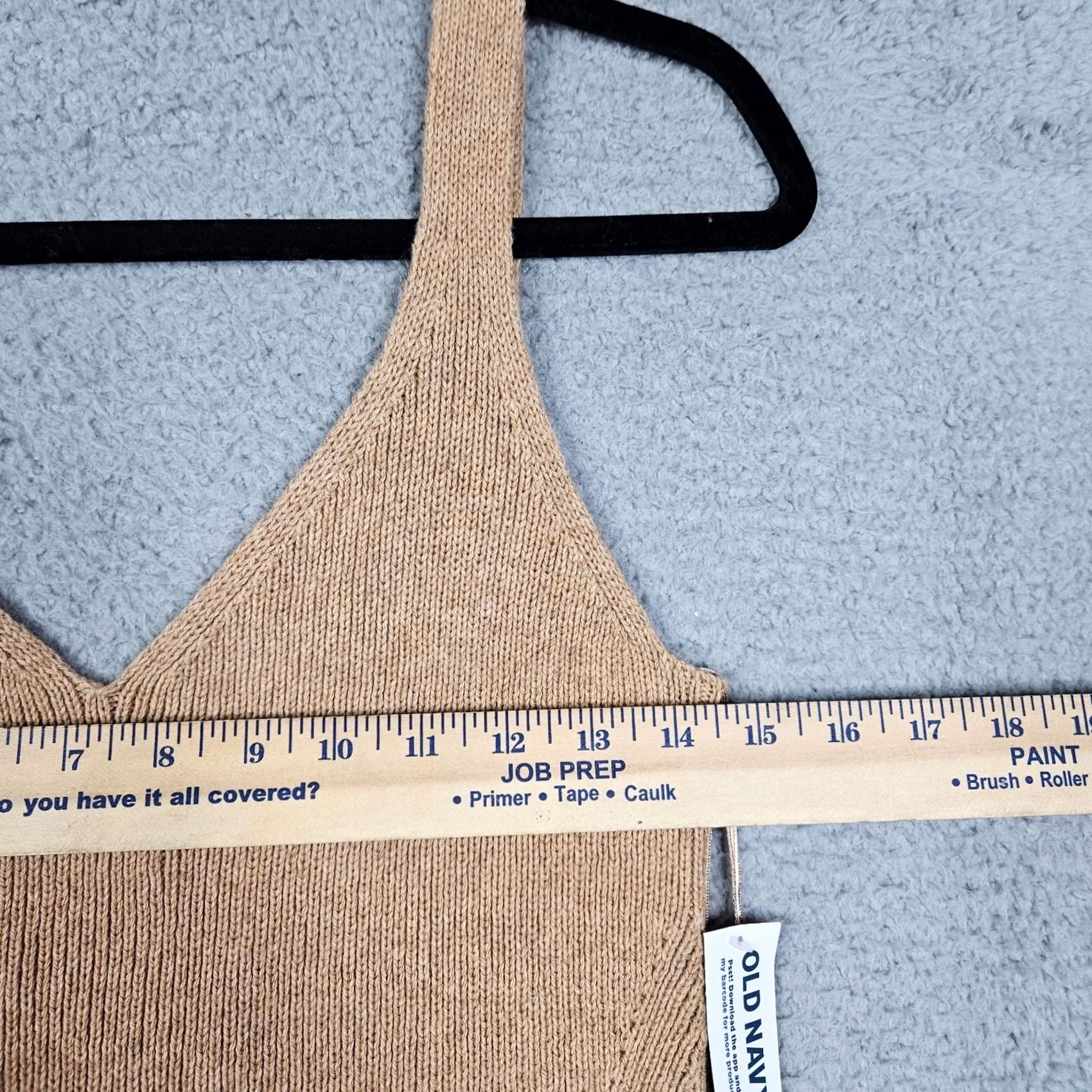 Old Navy Old Navy Women’s Tank V-Neck Beige Knit Sleeveless M Casual Basic All Seasons cotton blend sweater top Size M / US 6-8 / IT 42-44 - 6 Thumbnail