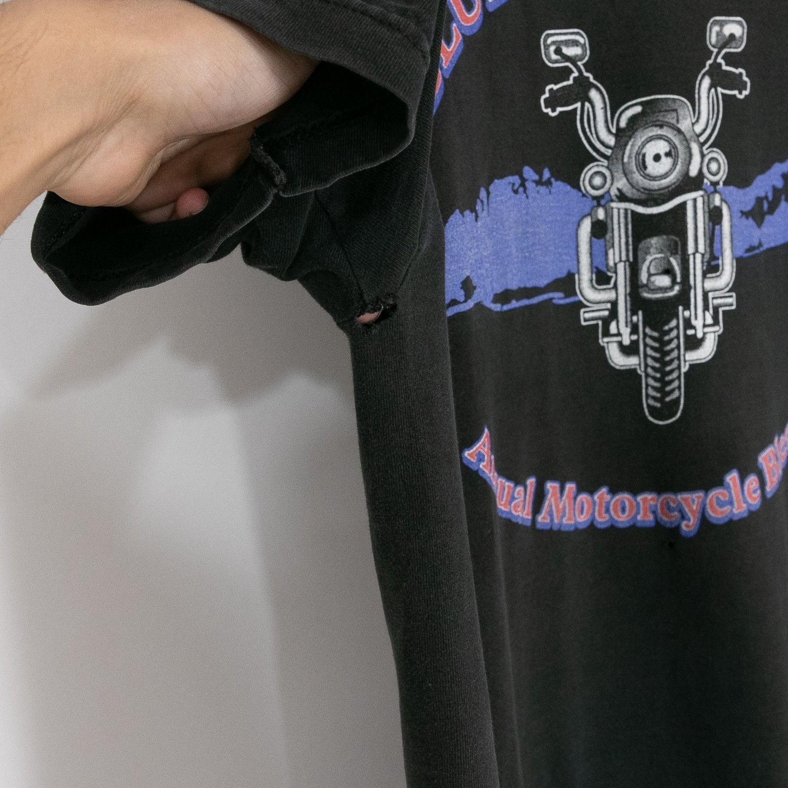Vintage Vintage 90s Blue Knights NY1 T Shirt Mens Large - Distressed Size US L / EU 52-54 / 3 - 6 Thumbnail