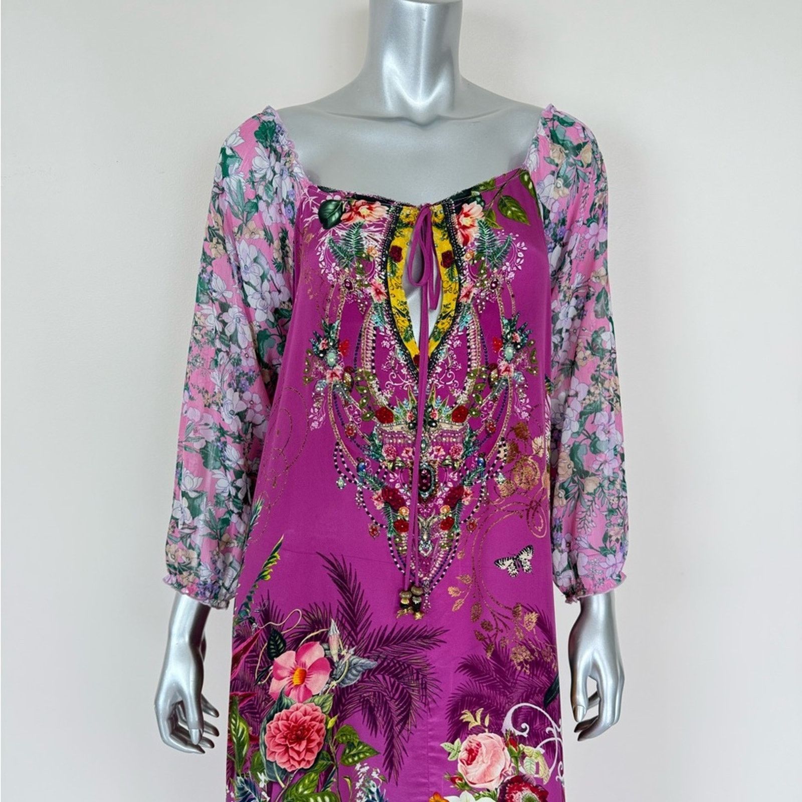 CAMILLA Camilla women long silk caftan One Size Authentic 850$ Size ONE SIZE - 2 Thumbnail
