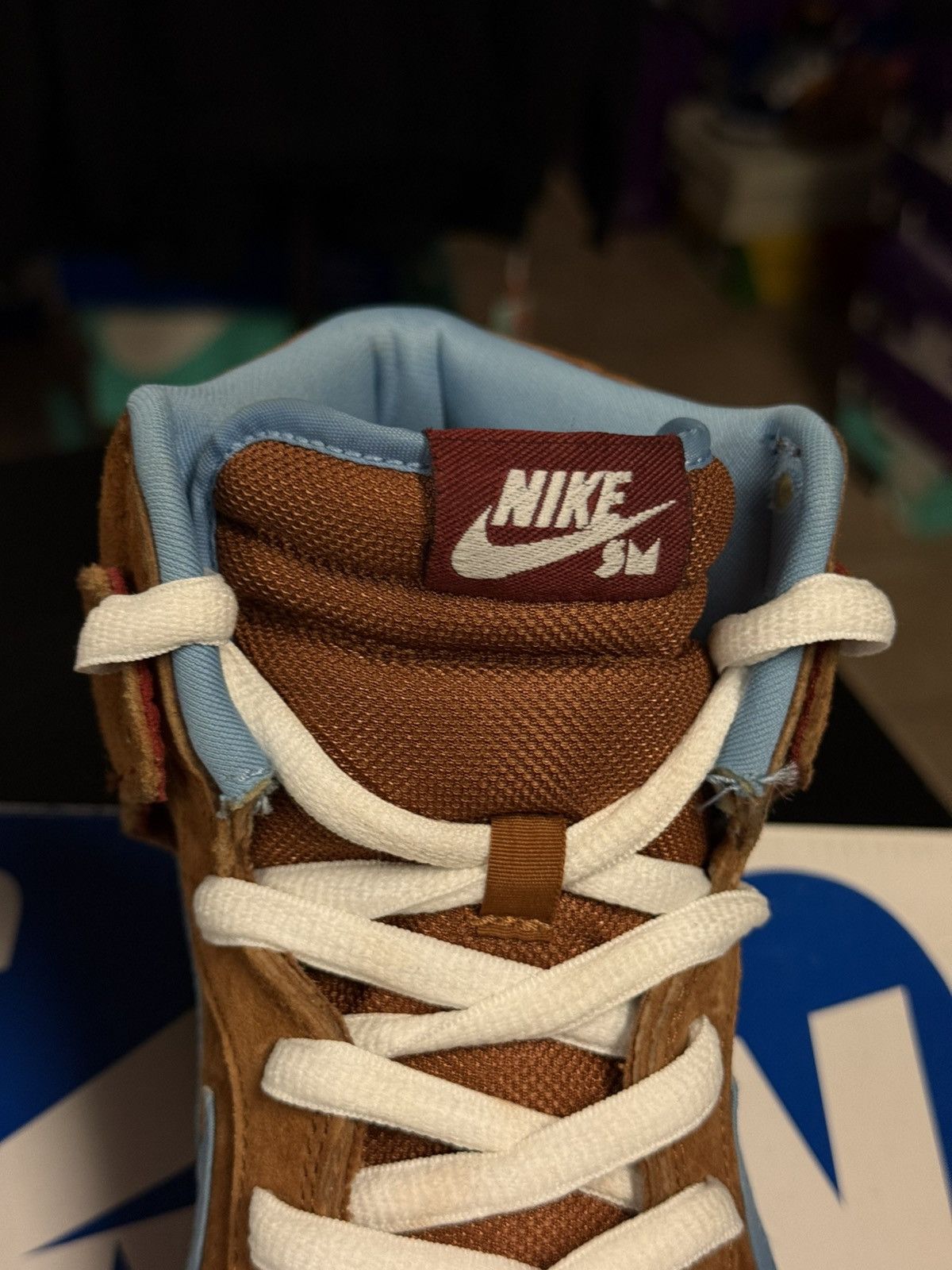 Nike Size 11 Nike SB Dunk High Mental 2009 Hazelnut Light Blue Size US 11 / EU 44 - 12 Thumbnail