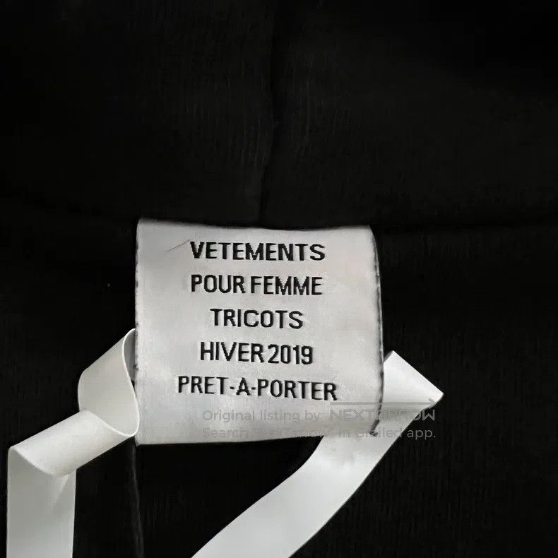 Vetements Vetements Black Hoodie Size US L / EU 52-54 / 3 - 4 Thumbnail