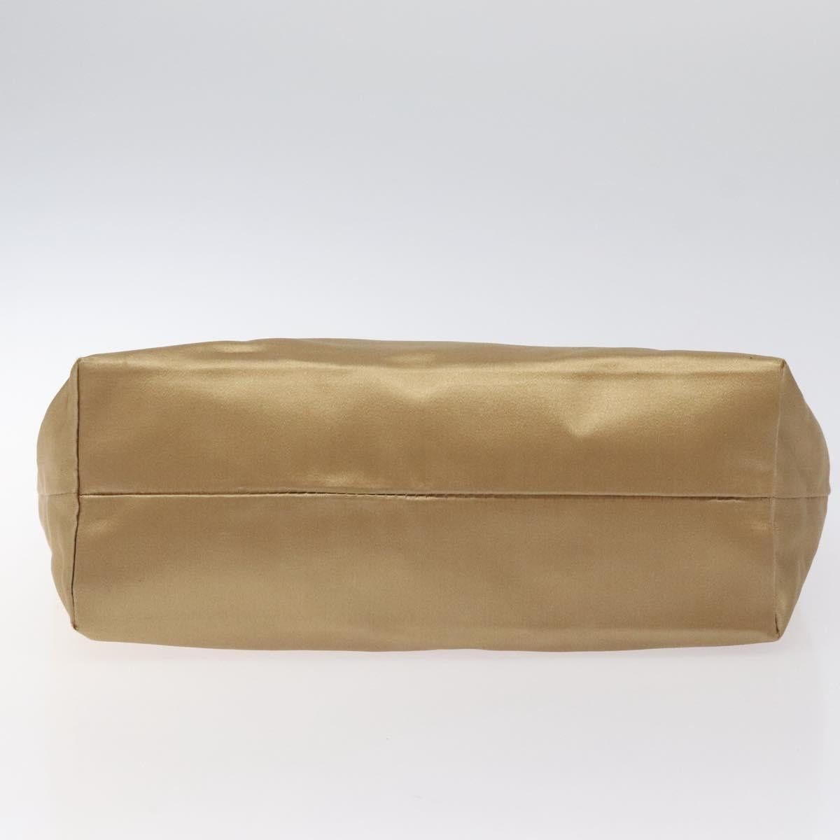 Prada PRADA Hand Bag Satin Beige Gold Size ONE SIZE - 9 Thumbnail