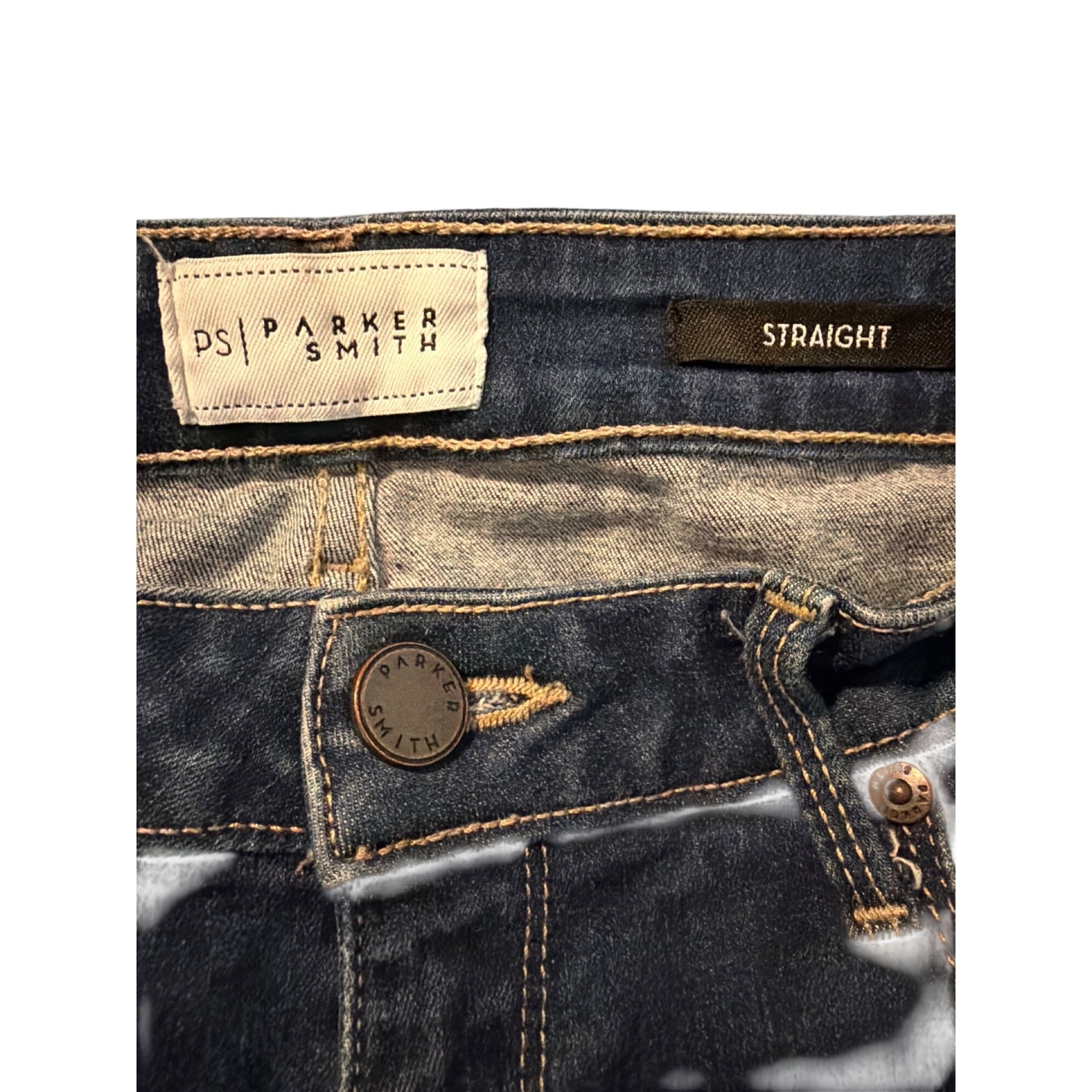 Other Parker Smith Straight Leg Denim Blue Jeans Camden Wash Made Size 25" / US 0 / IT 36 - 5 Thumbnail