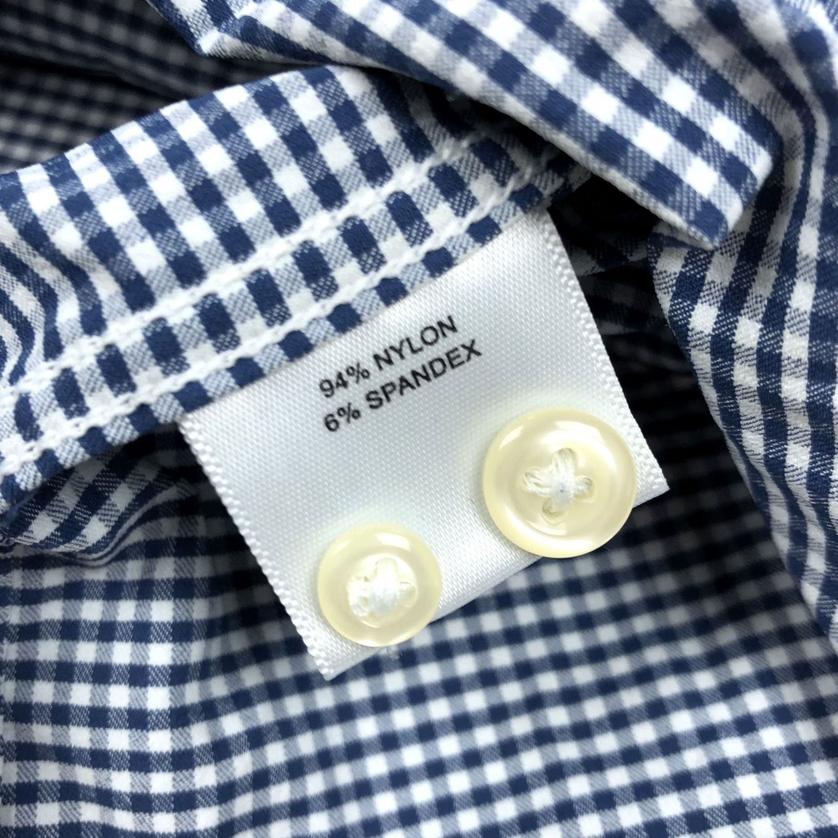 Peter Millar VINTAGE Peter Millar Summer Comfort Men's XXL Navy Blue Gingham Check Button-Down Shirt Size US XXL / EU 58 / 5 - 7 Thumbnail