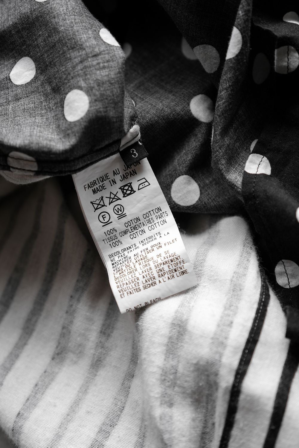 Yohji Yamamoto S’YTE Yohji Yamamoto Dot Stripe Pannel Long Shirt Size US L / EU 52-54 / 3 - 7 Thumbnail