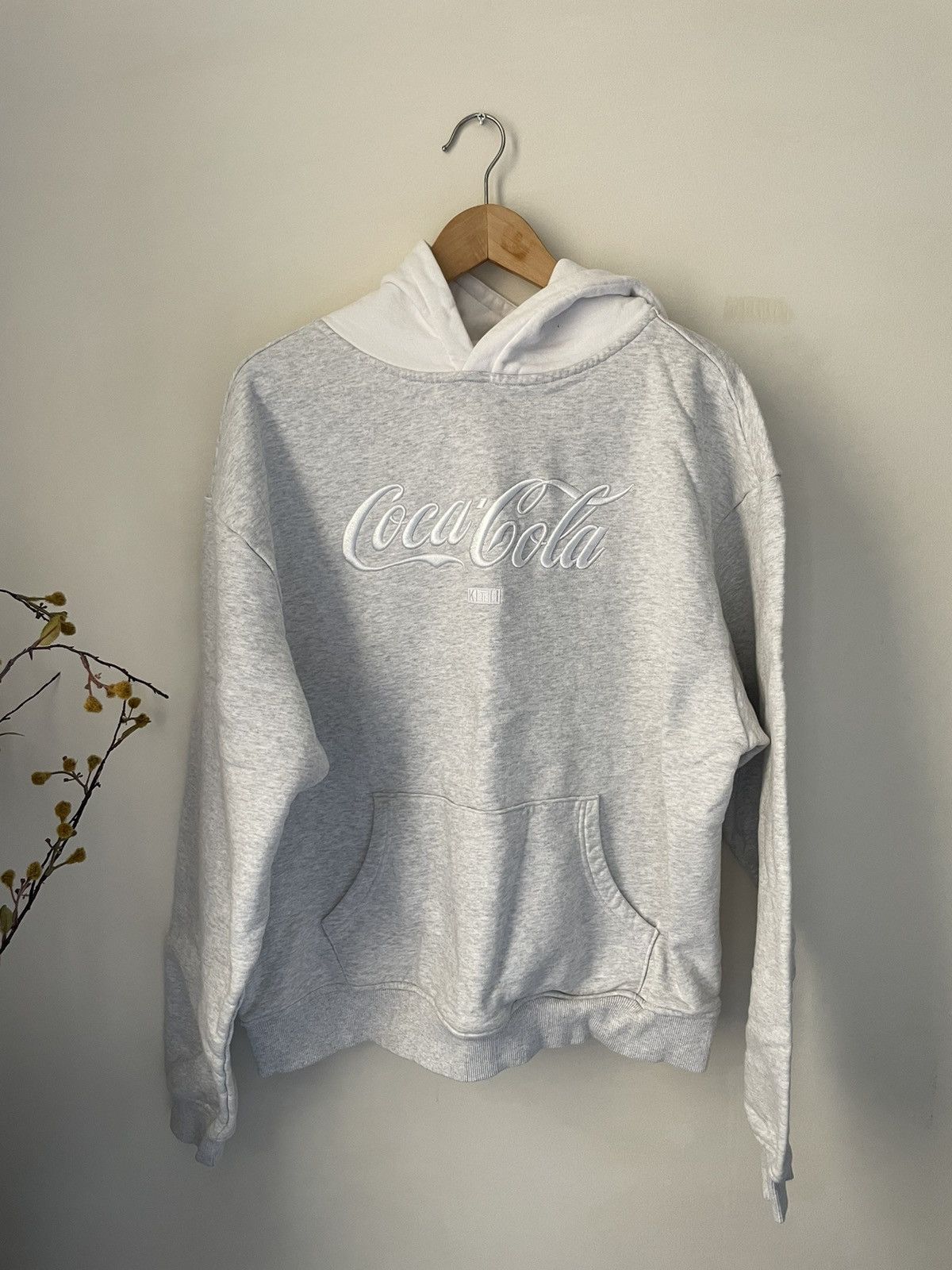 image of Coca Cola Hoodie in Grey, Men's (Size XL)