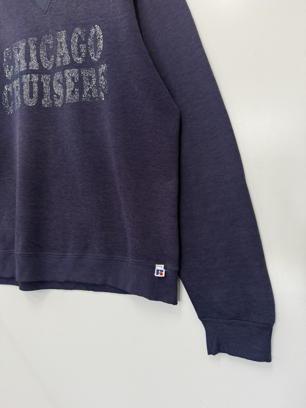 Russell Athletic 🔥 VINTAGE 90s Russel Chicago Cruisers Distressed Sweatshirt Size US M / EU 48-50 / 2 - 2 Thumbnail