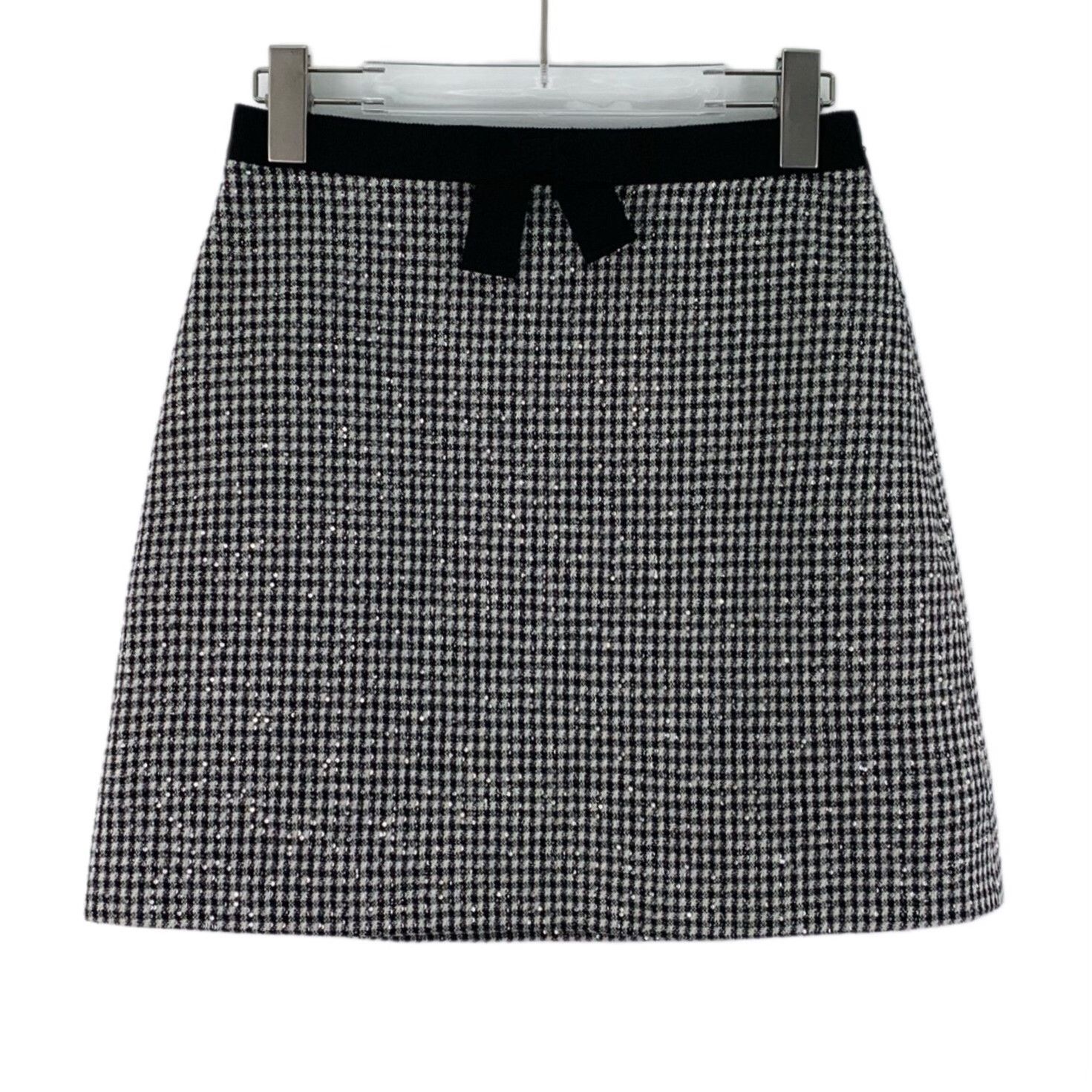 Miu Miu Miu Miu Cotton Gray Skirt 42 Women Size 42" / US 20 - 1 Thumbnail