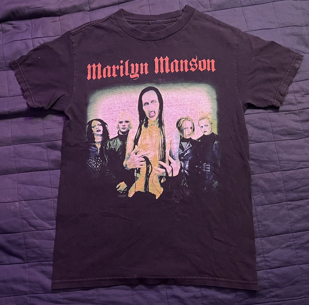 Marilyn Manson Rare Vintage Y2K Marilyn Manson Tee Shirt Size US S / EU 44-46 / 1 - 1 Thumbnail