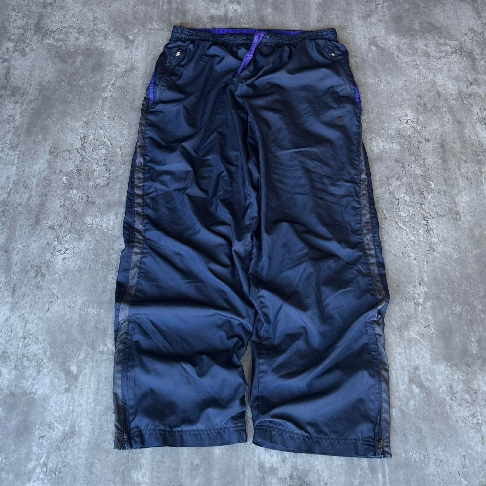 Starter × Vintage Vintage Y2K Starter Navy Blue Technical Baggy Sweatpants Size US 38 / EU 54 - 1 Thumbnail