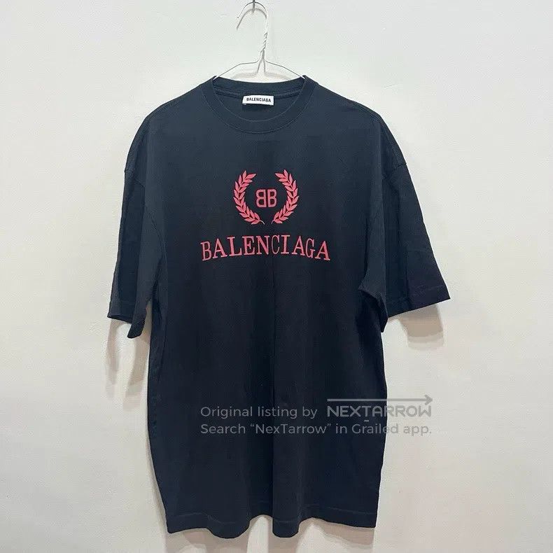 Balenciaga Balenciaga Best-selling letter wheat logo black short-slee Size US XS / EU 42 / 0 - 1 Thumbnail