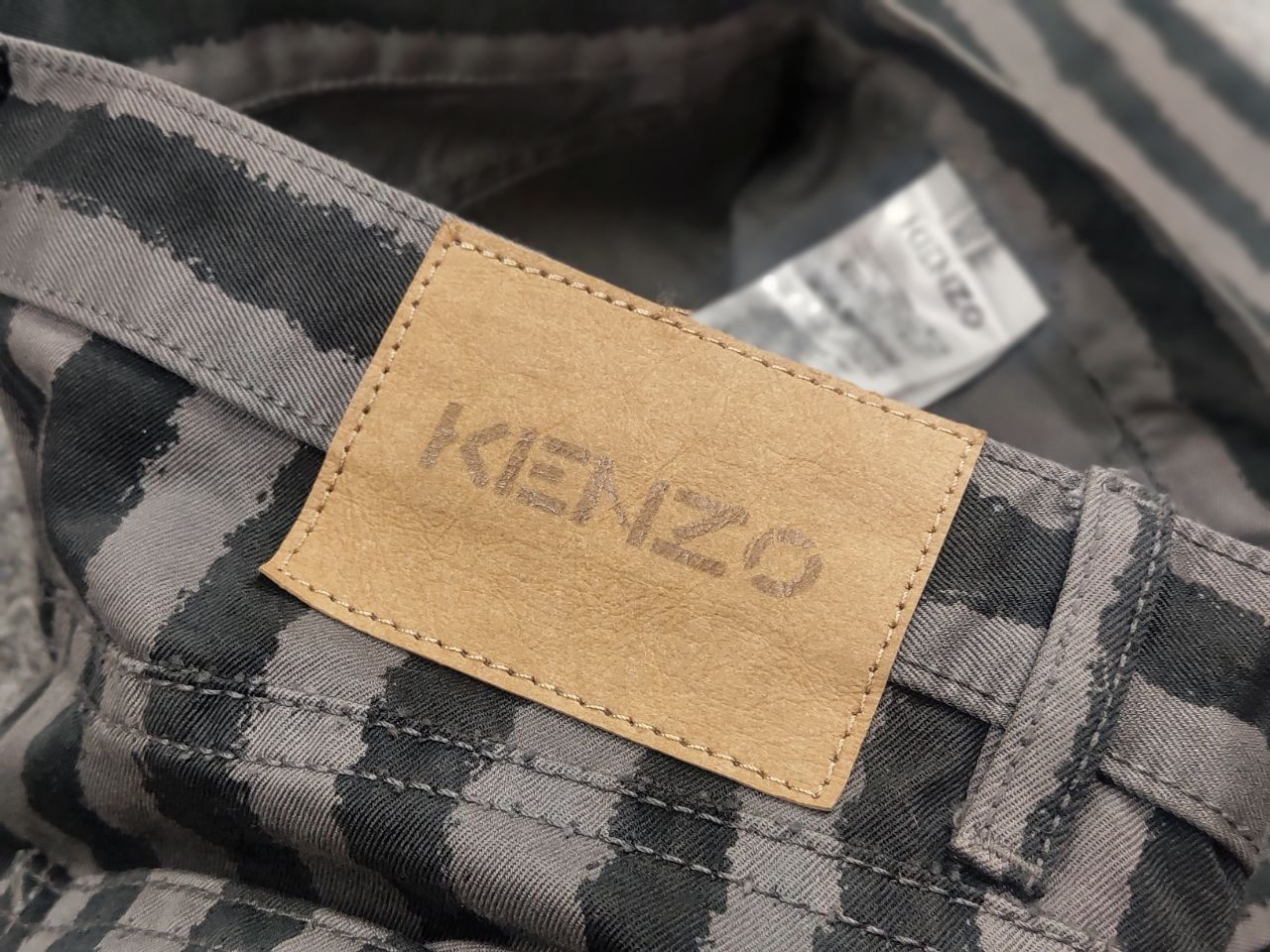 Kenzo Kenzo Design Dark Gray Striped Casual Canvas Mens Pants Size US 30 / EU 46 - 11 Thumbnail