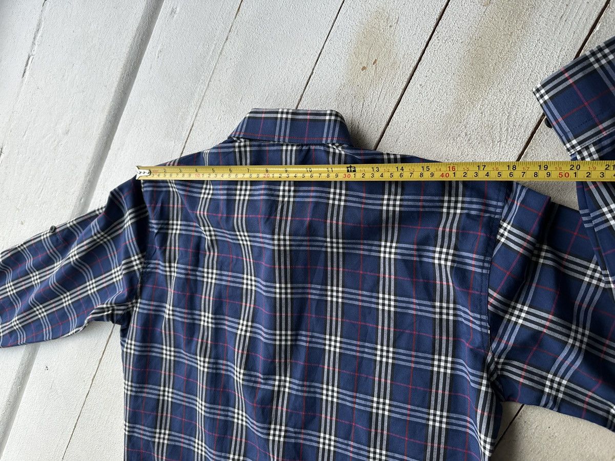 Other 🚨 BURBERRY LUXURY MEN SHIRT WITH LOGO NOVA CHECK BLUE Size US L / EU 52-54 / 3 - 15 Thumbnail