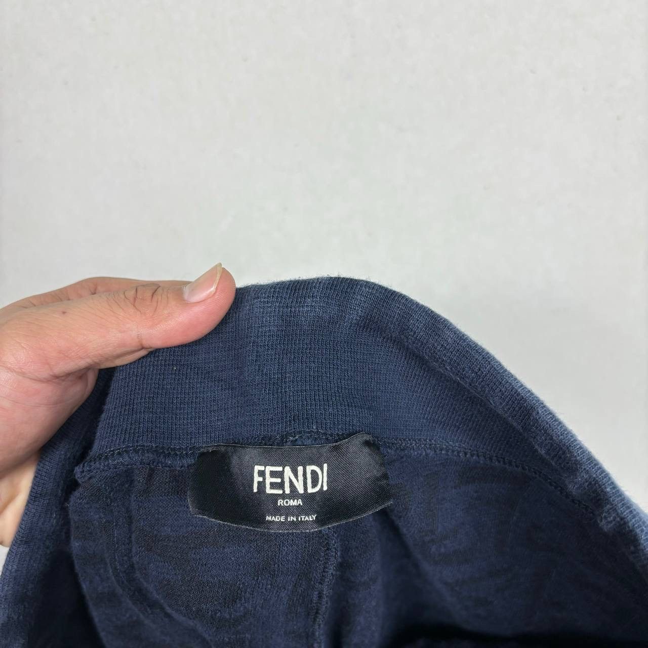 Fendi Fendi FF Monogram Terry Cloth Shorts Navy Blue 54 Size US 34 / EU 50 - 9 Thumbnail