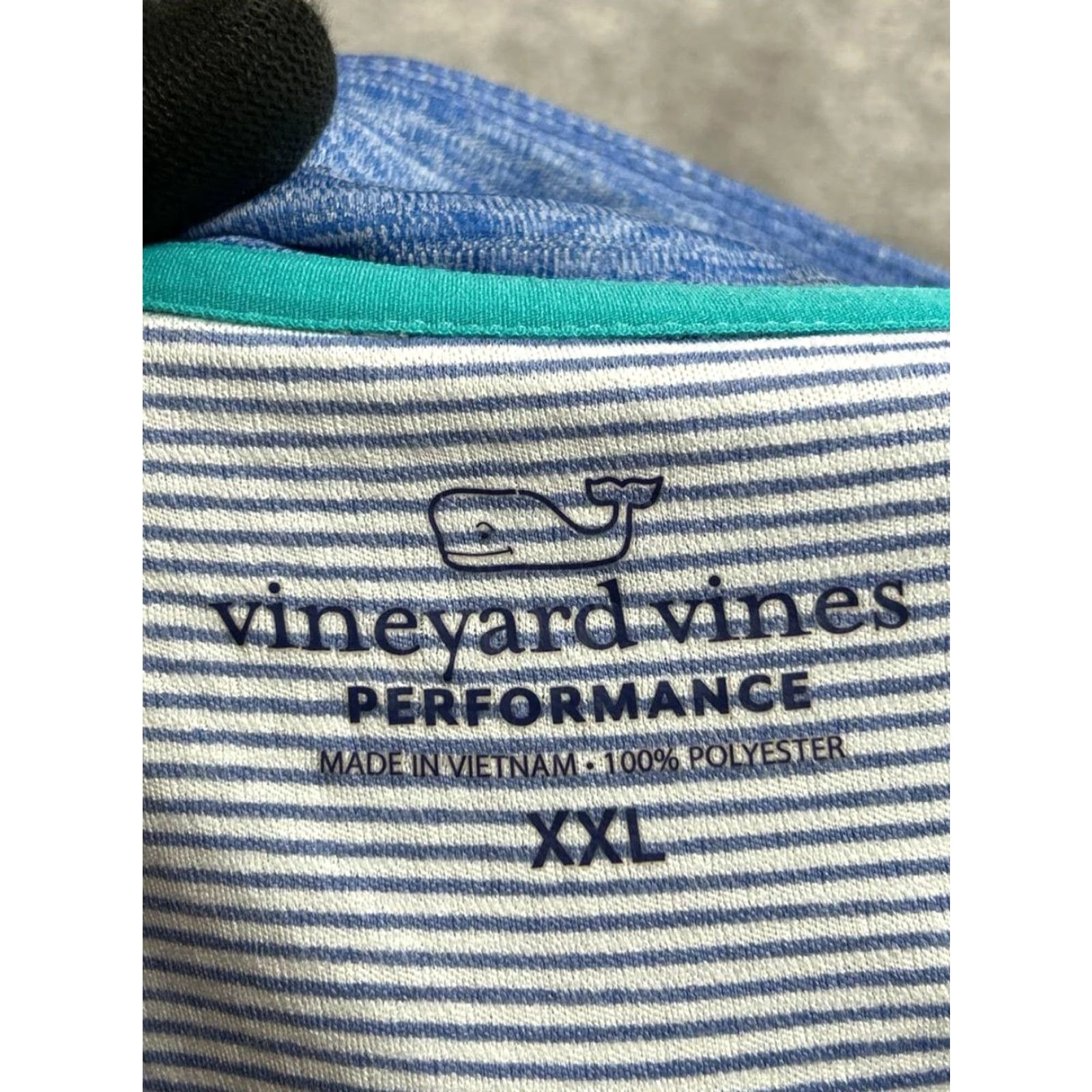 Vineyard Vines Vineyard Vines Jacket Mens 2XL White Striped Shep Shoulder Sankaty Performance Shirt Size US XXL / EU 58 / 5 - 6 Thumbnail