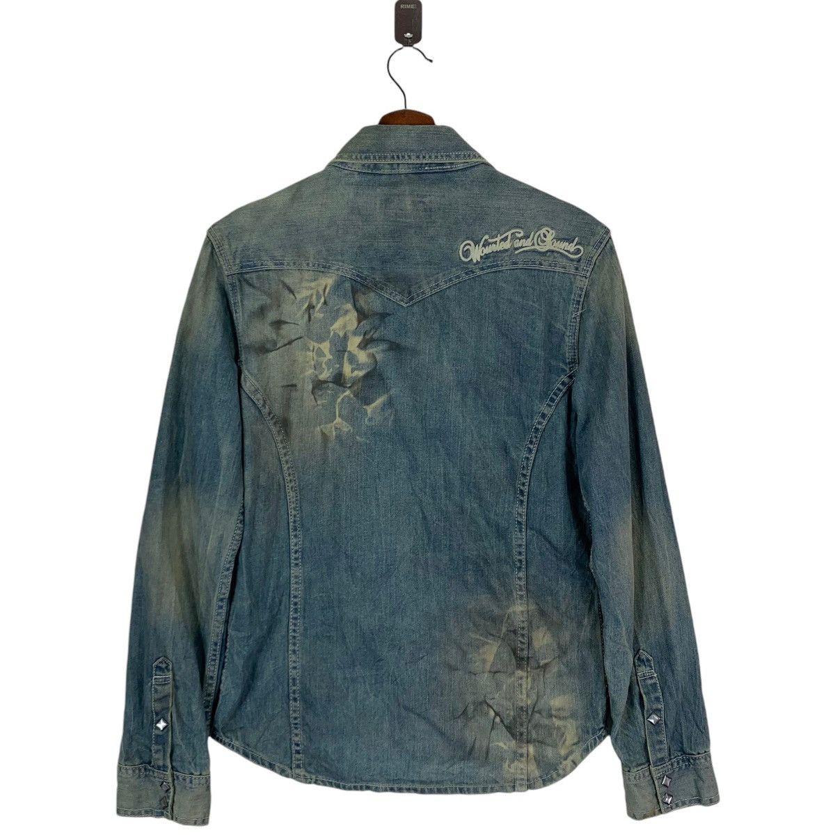 If Six Was Nine × In The Attic VINTAGE IN THE ATTICS PUNK GOTHIC DISTRESSED SNAP BUTTON Size US M / EU 48-50 / 2 - 7 Thumbnail