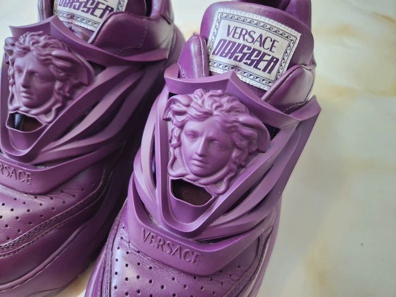 Versace Versace Spaceship shoes purple cowhide Medusa avatar desig Size US 9 / EU 42 - 2 Thumbnail
